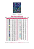 Thumbnail for DMC color chart for Berries and Stars diamond painting - 43 colors