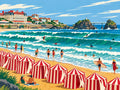 Thumbnail for Biarritz Swell in August, 40x30 cm diamond painting – original artwork the design is made from