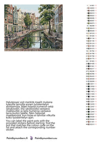 Thumbnail for Color chart and instructions - Bicycles by Canal 50x40cm