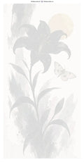 Thumbnail for Numbered canvas - Black Lily and Moth 80x160cm