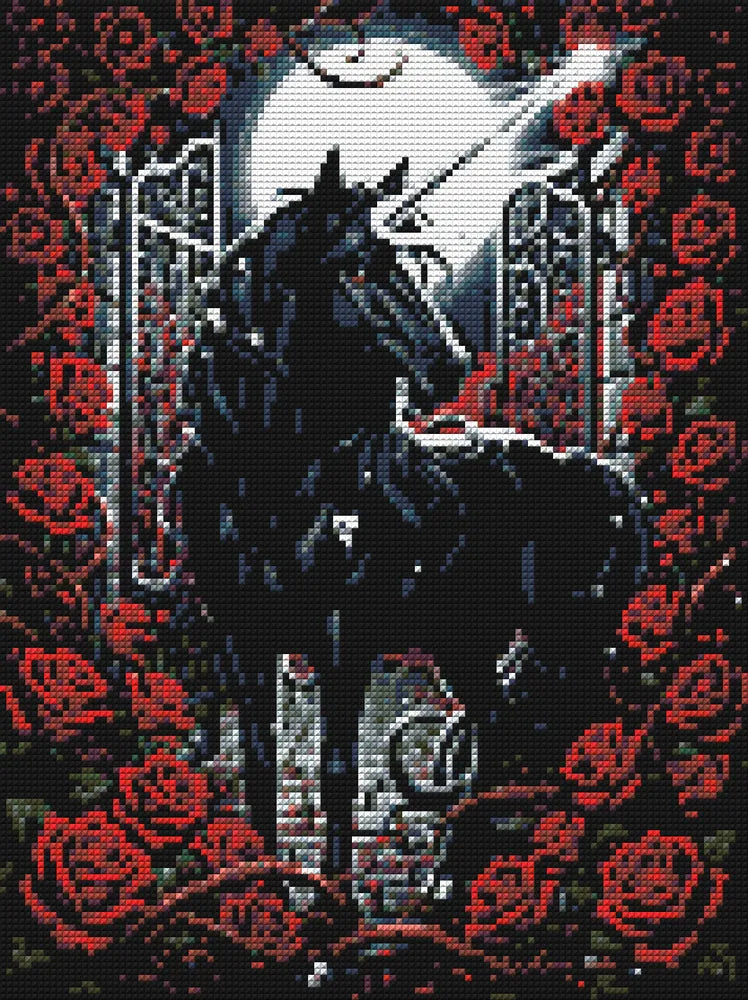 Diamond Pattern - Black Unicorn