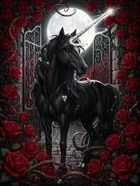 Thumbnail for Diamond Painting Black Unicorn