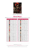 Thumbnail for DMC color chart for Blood Moon diamond painting - 30 colors