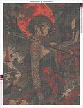 Thumbnail for Blood Moon diamond painting adhesive canvas 60x80cm