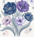 Thumbnail for Five blue and purple anemone flowers paint by numbers