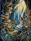 Thumbnail for Diamond painting pattern chart - Blue Dress Girl