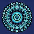Thumbnail for Diamond pattern - Mystic Blue Mandala