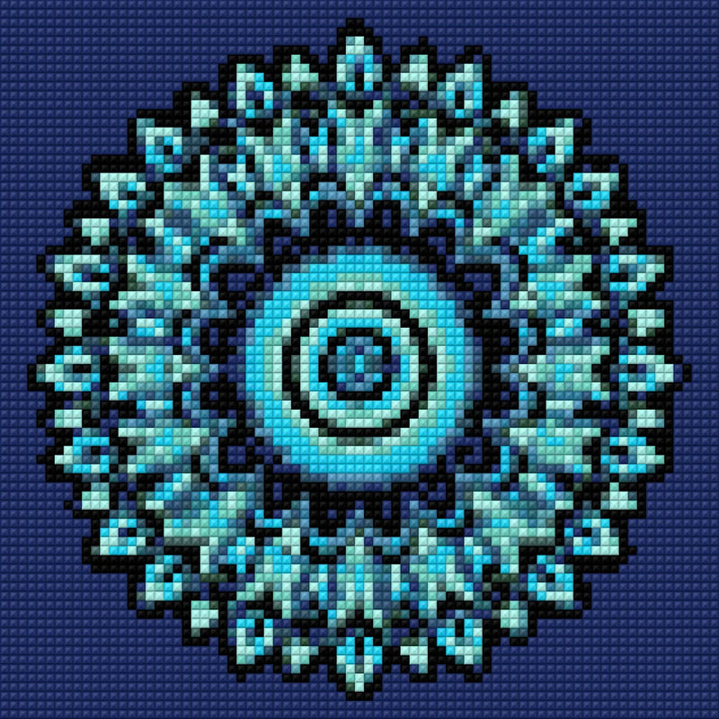 Diamond pattern - Mystic Blue Mandala