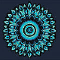 Thumbnail for Diamond pattern - Mystic Blue Mandala