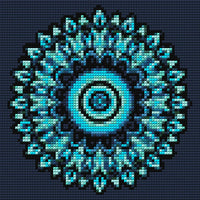 Thumbnail for Diamond pattern - Mystic Blue Mandala