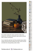 Thumbnail for Paint color chart and instructions - Books Vase and Persimmon 40x50cm