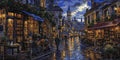 Thumbnail for Old town bookshops after rain paint by numbers.