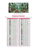 Thumbnail for DMC color chart for Botanical Garden diamond painting - 60 colors