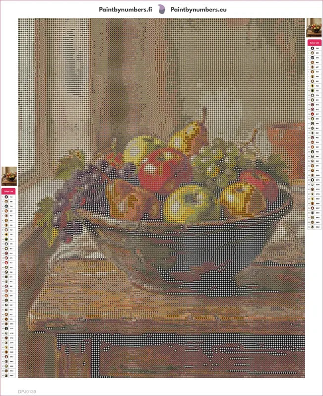 Bowl of Fruit diamond painting adhesive canvas 40x50cm