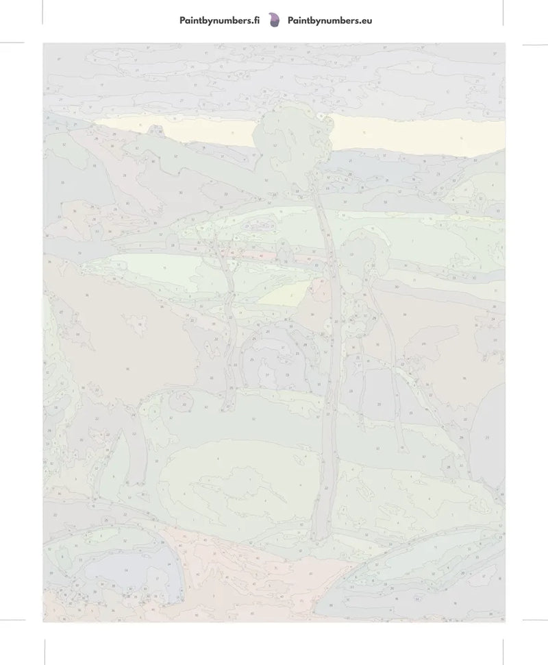 Paint by numbers numbered canvas - Breton Landscape 40x50cm