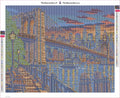 Thumbnail for Diamond painting adhesive canvas preview - Brooklyn Bridge Indigo Passage