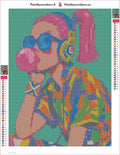Thumbnail for Bubblegum Pop diamond painting adhesive canvas 30x40cm