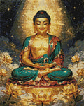 Thumbnail for Diamond pattern - Buddha and Lotus