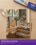 Thumbnail for Illustration of the finished paint by numbers - Butterflies and Shells Collection 40x50cm