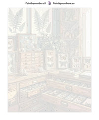 Thumbnail for Numbered canvas - Butterflies and Shells Collection 40x50cm