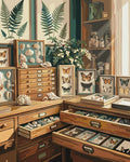 Thumbnail for Butterflies and shells in boxes, Paint By Numbers.