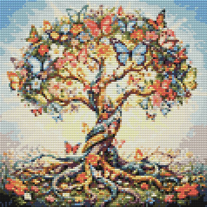 Diamond Pattern - Butterfly Tree