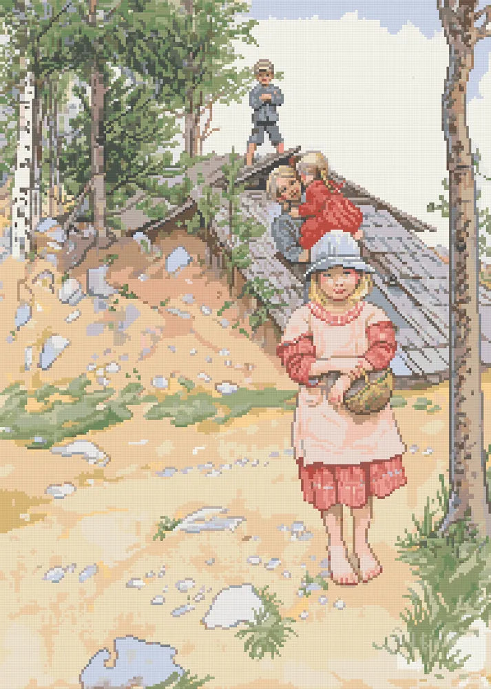 Diamantmönster för Vid källaren, Larsson