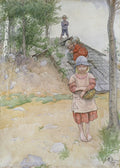 Miniatyrbild: Förlaga till diamond painting: Vid källaren, Larsson