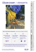 Thumbnail for Color chart and instructions - Cafe Terrace at Night 40x50cm