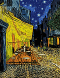 Thumbnail for Diamond painting pattern chart - Cafe Terrace At Night