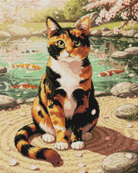 Thumbnail for Diamond Pattern - Calico Cat by Pond
