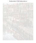 Thumbnail for Numbered canvas - Canal Boat and Bicycle 40x50cm