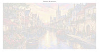 Thumbnail for Numbered canvas - Canal Bridge at Sunset 120x60cm