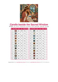 Thumbnail for DMC color chart for Candle beside the Sacred Window diamond painting - 24 colors