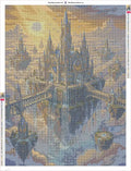 Thumbnail for Castle in the Clouds diamond painting adhesive canvas 60x80cm
