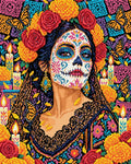Thumbnail for Catrina Day of the Dead, 40x50 cm diamond painting – finished design preview