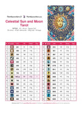 Thumbnail for DMC color chart for Celestial Sun and Moon Tarot diamond painting - 30 colors