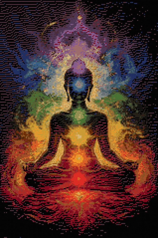 Diamond Pattern - Chakra Buddha