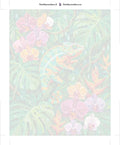 Thumbnail for Paint by numbers numbered canvas - Chameleon and Orchids 40x50cm