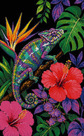 Thumbnail for Diamond painting pattern chart - Chameleon on Branch
