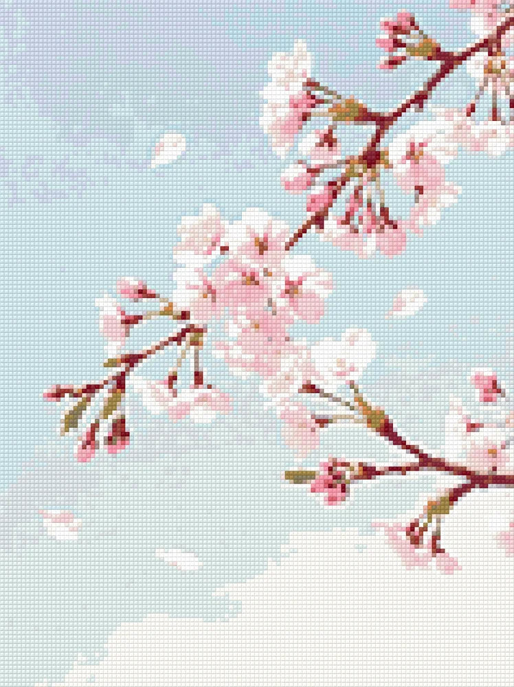 Diamond Pattern - Cherry Blossom Branch