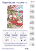 Thumbnail for Paint color chart and instructions - Cherry Blossom Tea Stand 40x60cm