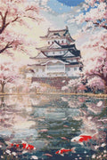 Thumbnail for Diamond Pattern - Cherry Blossoms and Koi