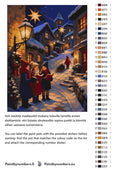 Thumbnail for Paint color chart and instructions - Children Singing Christmas Carols 30x40cm