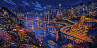 Thumbnail for Diamond pattern - Chongqing at Night