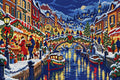 Thumbnail for Christmas Eve above the Canal, 60x40 cm diamond painting – full design preview without the close-up inset