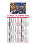 Thumbnail for DMC color chart for Christmas Eve above the Canal diamond painting - 54 colors