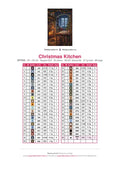 Thumbnail for Christmas Kitchen diamond painting color chart – 45 DMC colors