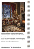 Thumbnail for Color chart and instructions - Christmas Living Room Scene 40x50cm