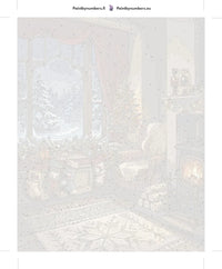 Thumbnail for Numbered canvas - Christmas Living Room Scene 40x50cm